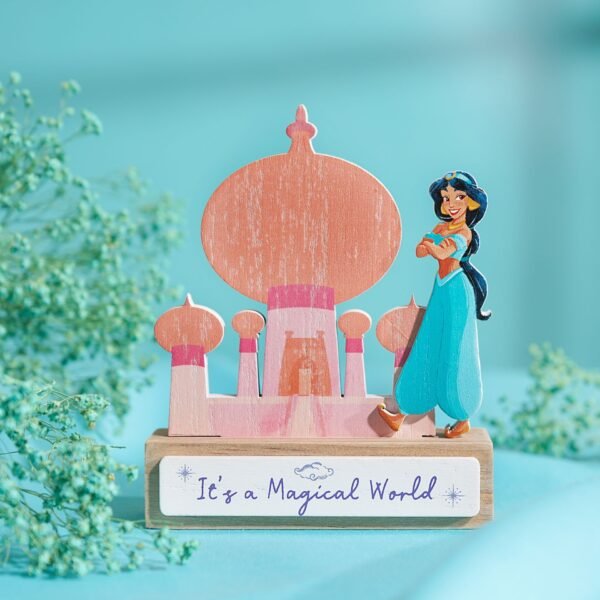 Disney: Jasmine Pastel Princess Mini Castle Wooden Plaque