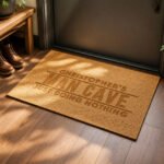 Personalised Bold Text Design Rectangle Coir Indoor Doormat - Image 2