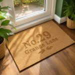 Personalised Ornate Design Rectangle Coir Indoor Doormat - Image 3