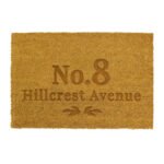 Personalised Ornate Design Rectangle Coir Indoor Doormat - Image 4