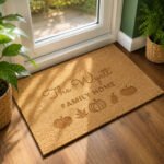 Personalised Pumpkin Design Rectangle Coir Indoor Doormat - Image 3