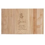 Personalised Any Message Floral Design Wooden Sofa Tray - Image 4