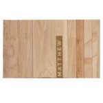 Personalised Name Strip Design Wooden Sofa Tray - Image 4