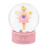 Personalised Name Only Bow Motif Glitter Snow Globe - Image 5