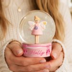 Personalised Name Only Ballet Shoes Motif Glitter Snow Globe - Image 2