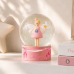 Personalised Name Only Ballet Shoes Motif Glitter Snow Globe - Image 3