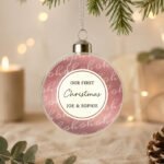 Personalised 'Ho Ho Ho' Glass Christmas Bauble - Image 3