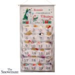 Personalised The Snowman Christmas Wishes Grey Felt Christmas Advent Calendar - Image 5
