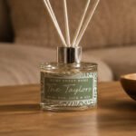 Personalised Any Message Green Botanical Design Glass Reed Diffuser - Image 3