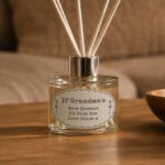 Personalised Any Message Oval Scallop Design Glass Reed Diffuser - Image 3