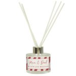 Personalised Funky Pink & Red Striped Design Glass Reed Diffuser - Image 4