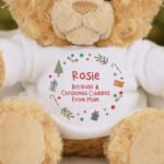 Personalised Christmas Icons Design Plush Teddy Bear - Image 2