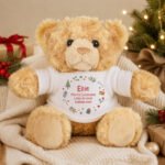 Personalised Christmas Icons Design Plush Teddy Bear - Image 4