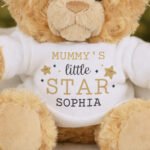 Personalised 'Little Star' Christmas Plush Teddy Bear - Image 2