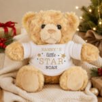 Personalised 'Little Star' Christmas Plush Teddy Bear - Image 4