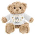 Personalised 'Little Star' Christmas Plush Teddy Bear - Image 5