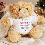Personalised 'Santa's Little Helper' Christmas Plush Teddy Bear