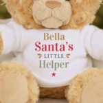 Personalised 'Santa's Little Helper' Christmas Plush Teddy Bear - Image 2