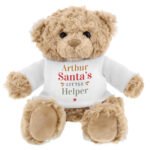 Personalised 'Santa's Little Helper' Christmas Plush Teddy Bear - Image 5
