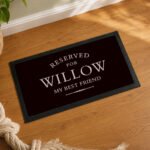 Personalised 'Reserved For' Pet Bowl Mat