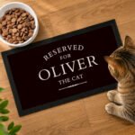 Personalised 'Reserved For' Pet Bowl Mat - Image 2