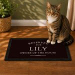 Personalised 'Reserved For' Pet Bowl Mat - Image 3