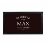 Personalised 'Reserved For' Pet Bowl Mat - Image 5