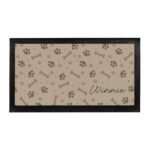 Personalised Brown Dog Icons Design Pet Bowl Mat - Image 5