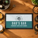 Personalised Craft Beer Design Bar Mat