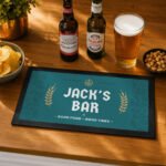 Personalised Beer Label Design Bar Mat - Image 3