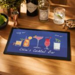Personalised Cocktail Drinks Design Bar Mat - Image 3