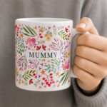 Personalised Floral Pattern Ceramic Mug - Image 2