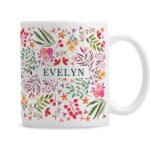 Personalised Floral Pattern Ceramic Mug - Image 4