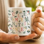 Personalised Festive Christmas Pattern Ceramic Mug - Image 3