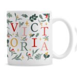 Personalised Festive Christmas Pattern Ceramic Mug - Image 5