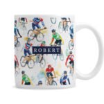 Personalised Cyclist Icons Design Ceramic Mug - Image 4