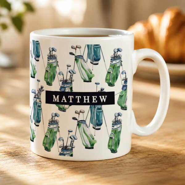 Personalised Multi Golf Bag Design Ceramic Mug