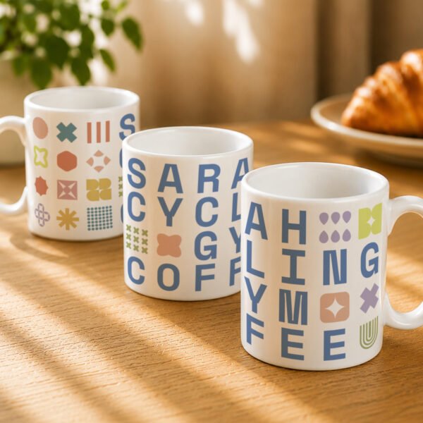 Personalised Multi Hobbies Design Ceramic Mug