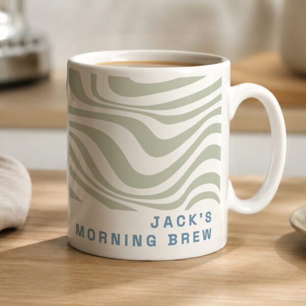 Personalised Striped Pattern Design Ceramic Mug