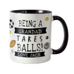 Personalised 'Takes Balls' Black Handled Ceramic Mug - Image 5