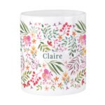 Personalised Floral Design White Ceramic Storage Pot - Image 4
