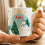 Personalised The Snowman Christmas Wishes Ceramic Mug - Image 3