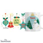 Personalised The Snowman Christmas Wishes Ceramic Mug - Image 4