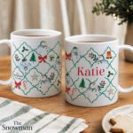 Personalised The Snowman Christmas Wishes Patterned Ceramic Mug - Image 2