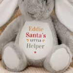 Personalised 'Santa's Little Helper' Christmas Plush Bunny Rabbit - Image 2