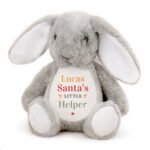 Personalised 'Santa's Little Helper' Christmas Plush Bunny Rabbit - Image 4