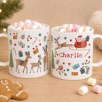 Personalised Children's Christmas Characters Design Plastic Mug - Image 3