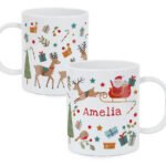 Personalised Children's Christmas Characters Design Plastic Mug - Image 4