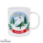 Personalised Children's The Snowman Christmas Wishes Plastic Mug - Image 4