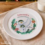 Personalised The Snowman Christmas Wishes Plastic Plate - Image 2